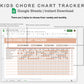 Google Sheets - Kids Chore Chart Tracker - Neutral