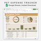 Google Sheets - Pet Expense Tracker - Boho