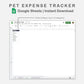 Google Sheets - Pet Expense Tracker - Sweet