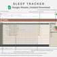Google Sheets - Sleep Tracker - Earthy