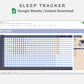 Google Sheets - Sleep Tracker - Sweet