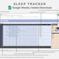 Google Sheets - Sleep Tracker - Sweet