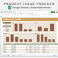 Google Sheets - Project Issue Tracker - Boho
