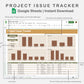Google Sheets - Project Issue Tracker - Boho