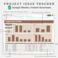 Google Sheets - Project Issue Tracker - Earthy