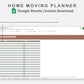 Google Sheets - Home Moving Planner - Earthy