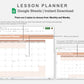Google Sheets - Lesson Planner - Neutral