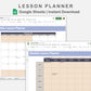 Google Sheets - Lesson Planner - Sweet