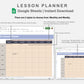 Google Sheets - Lesson Planner - Sweet