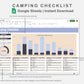 Google Sheets - Camping Checklist - Sweet
