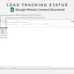 Google Sheets - Lead Tracking Status - Earthy