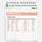 Google Sheets - Kitchen Inventory - Neutral