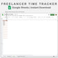 Google Sheets - Freelancer Time Tracker - Neutral