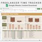 Google Sheets - Freelancer Time Tracker - Boho