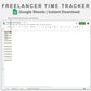 Google Sheets - Freelancer Time Tracker - Boho
