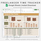 Google Sheets - Freelancer Time Tracker - Boho