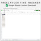 Google Sheets - Freelancer Time Tracker - Sweet
