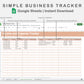 Google Sheets - Simple Business Tracker  - Neutral