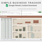 Google Sheets - Simple Business Tracker  - Earthy