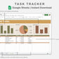 Google Sheets - Task Tracker  - Boho