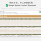 Google Sheets - Travel Planner  - Boho