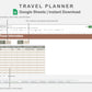 Google Sheets - Travel Planner  - Earthy