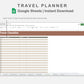 Google Sheets - Travel Planner  - Earthy