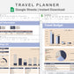 Google Sheets - Travel Planner  - Sweet