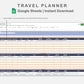 Google Sheets - Travel Planner  - Sweet
