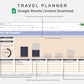 Google Sheets - Travel Planner  - Sweet
