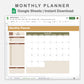 Google Sheets - Monthly Planner - Boho