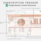 Google Sheets - Subscription Tracker - Neutral