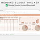 Google Sheets - Wedding Budget Tracker - Neutral