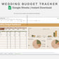 Google Sheets - Wedding Budget Tracker - Boho
