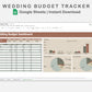 Google Sheets - Wedding Budget Tracker - Earthy