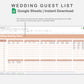 Google Sheets - Wedding Guest List - Neutral