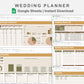 Google Sheets - Wedding Planner - Boho