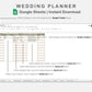 Google Sheets - Wedding Planner - Boho