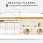 Google Sheets - Wedding Planner - Boho