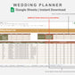 Google Sheets - Wedding Planner - Boho