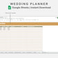 Google Sheets - Wedding Planner - Boho