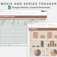 Google Sheets - Movie and Series Tracker - Earthy