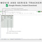 Google Sheets - Movie and Series Tracker - Earthy