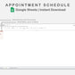 Google Sheets - Appointment Schedule - Neutral
