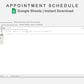 Google Sheets - Appointment Schedule - Earthy