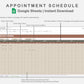 Google Sheets - Appointment Schedule - Earthy