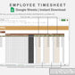 Google Sheets - Employee Timesheet - Boho