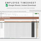 Google Sheets - Employee Timesheet - Earthy