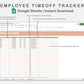 Google Sheets - Employee Time off Tracker - Neutral