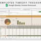 Google Sheets - Employee Time off Tracker - Boho